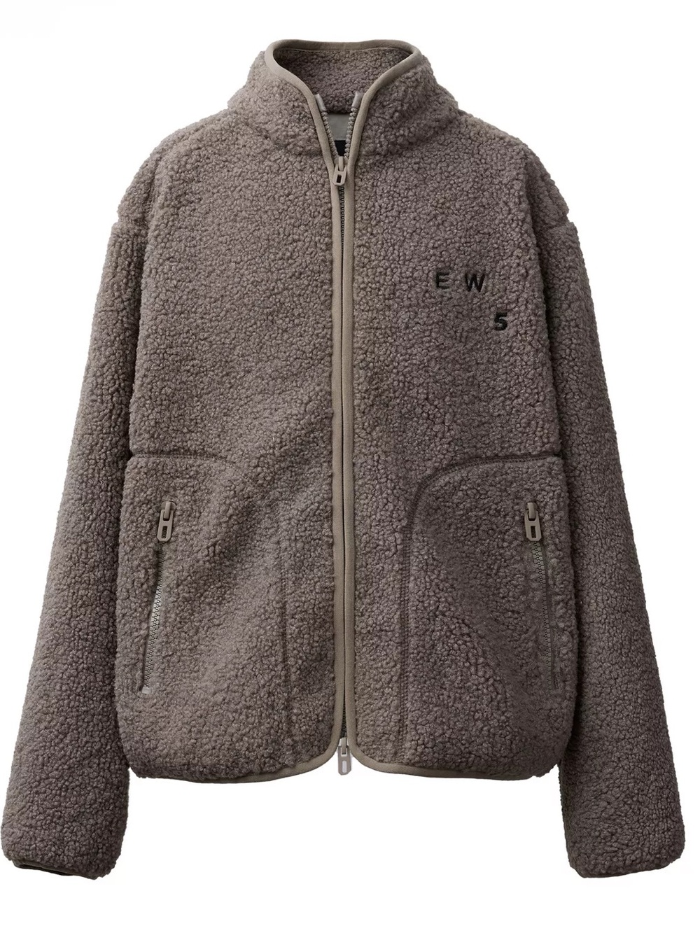 NWT ZARA Embroidered Text Fleece Jacket 6-7 Years